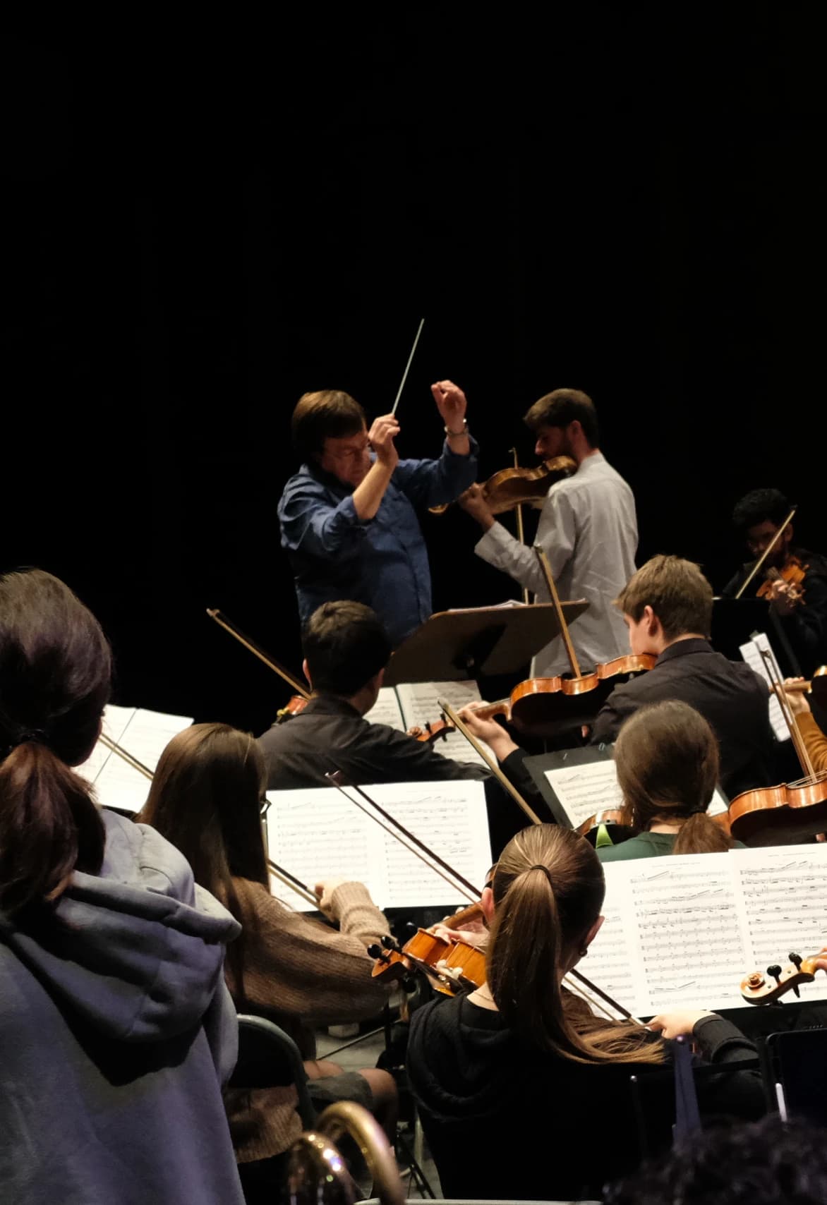 Josep Maria Sauret at rehearsal